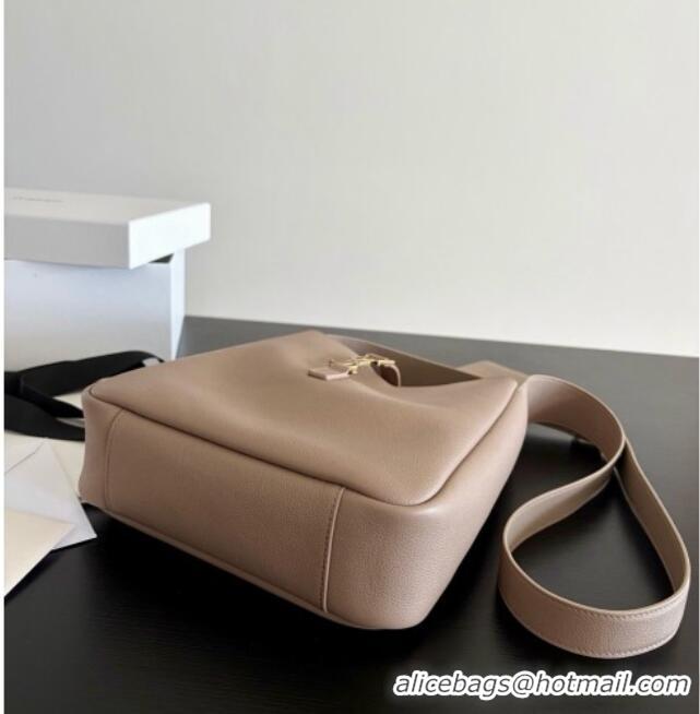 Big Discount Saint Laurent LE 5 À 7 Small Hobo Shoulder Bag in Calfskin A0021 Grey 2026