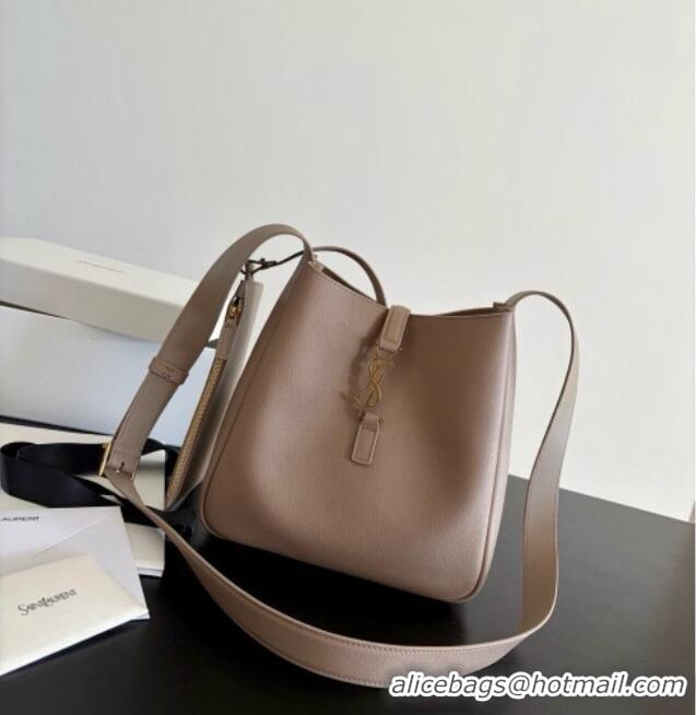 Big Discount Saint Laurent LE 5 À 7 Small Hobo Shoulder Bag in Calfskin A0021 Grey 2026