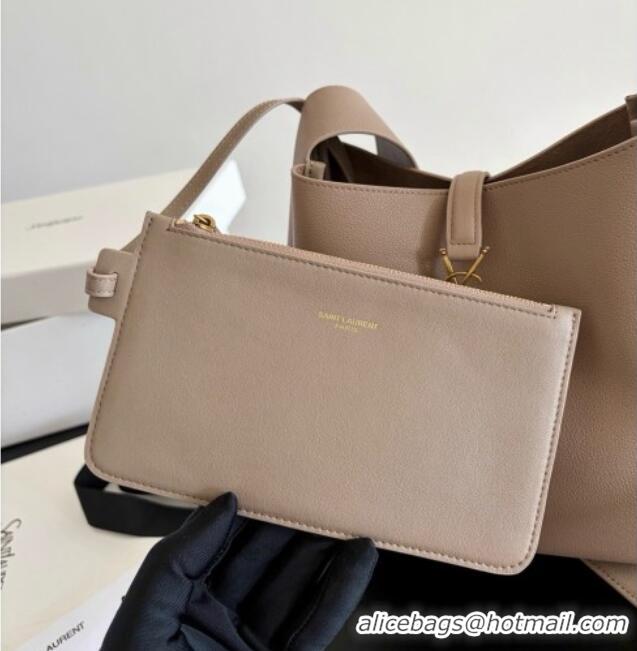 Big Discount Saint Laurent LE 5 À 7 Small Hobo Shoulder Bag in Calfskin A0021 Grey 2026