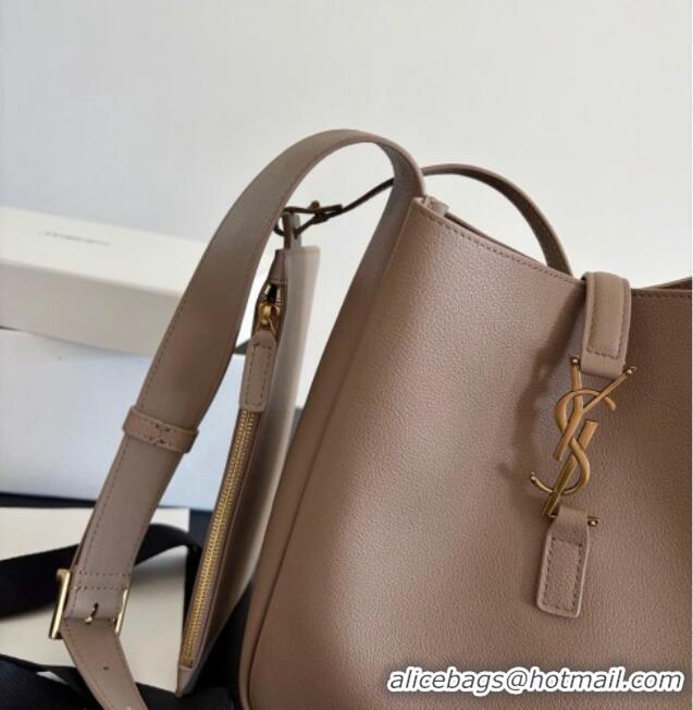 Big Discount Saint Laurent LE 5 À 7 Small Hobo Shoulder Bag in Calfskin A0021 Grey 2026