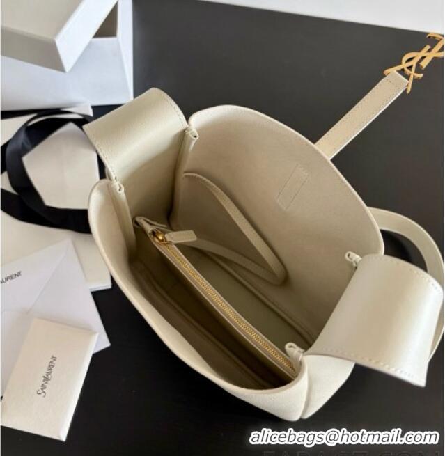 Top Design Saint Laurent LE 5 À 7 Small Hobo Shoulder Bag in Calfskin A0021 White 2026