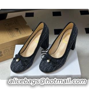 Unique Grade Dior Ballet Pumps in Dior Oblique Motif 8cm Heel D091160 2026