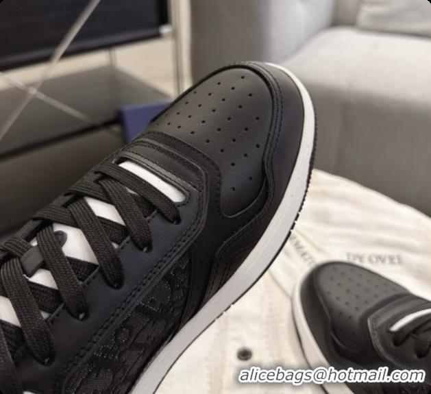 Good Looking Dior B27 Low-Top Sneakers in Smooth Calfskin and Dior Oblique Jacquard D091162 Black 2026