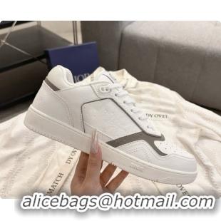 Top Sale Dior B27 Low-Top Sneakers in Grained Calfskin D091163 White 2026