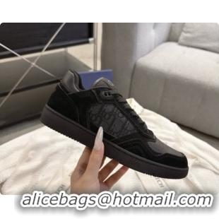 Unique Discount Dior B27 Low-Top Sneakers in Calfskin and Dior Oblique Jacquard D091164 Black 2026