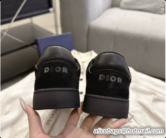 Unique Discount Dior B27 Low-Top Sneakers in Calfskin and Dior Oblique Jacquard D091164 Black 2026