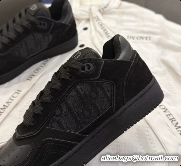 Unique Discount Dior B27 Low-Top Sneakers in Calfskin and Dior Oblique Jacquard D091164 Black 2026