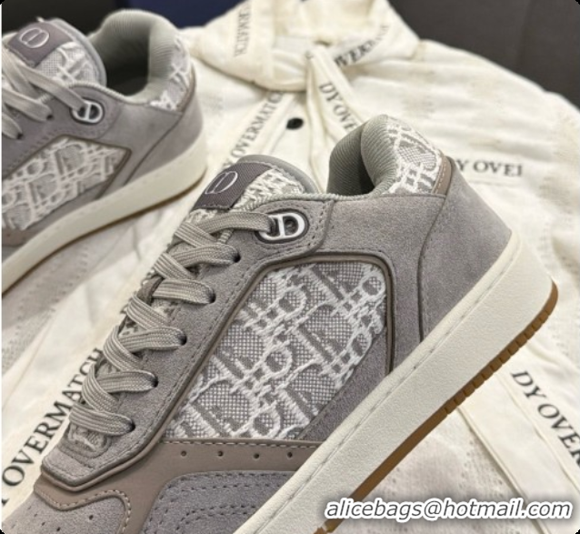 Hot Style Dior B27 Low-Top Sneakers in Suede and Dior Oblique Jacquard D091165 Grey 2026