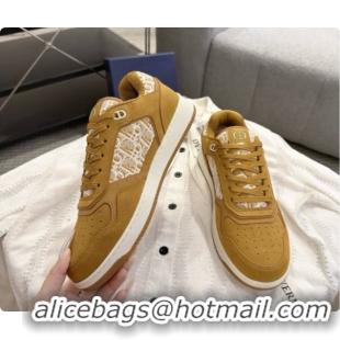 Top Grade Dior B27 Low-Top Sneakers in Suede and Dior Oblique Jacquard D091168 Brown 2026