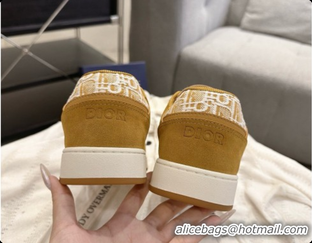 Top Grade Dior B27 Low-Top Sneakers in Suede and Dior Oblique Jacquard D091168 Brown 2026