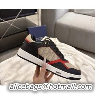 Good Quality Dior B27 Low-Top Sneakers in Suede and Dior Oblique Jacquard D091170 Beige/Black 2026