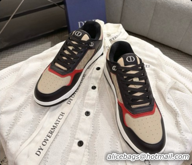 Good Quality Dior B27 Low-Top Sneakers in Suede and Dior Oblique Jacquard D091170 Beige/Black 2026