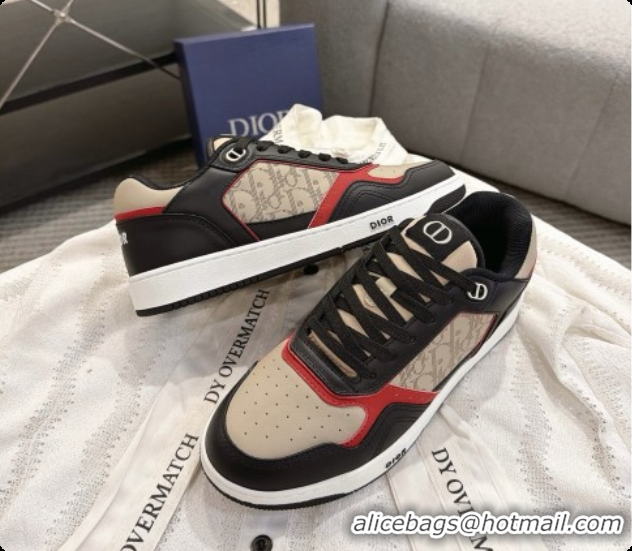 Good Quality Dior B27 Low-Top Sneakers in Suede and Dior Oblique Jacquard D091170 Beige/Black 2026