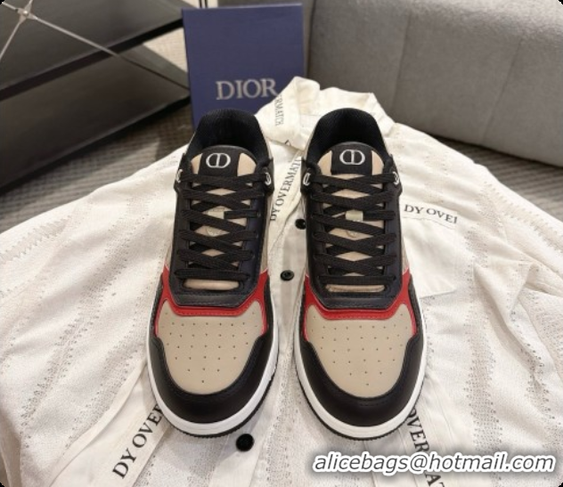 Good Quality Dior B27 Low-Top Sneakers in Suede and Dior Oblique Jacquard D091170 Beige/Black 2026
