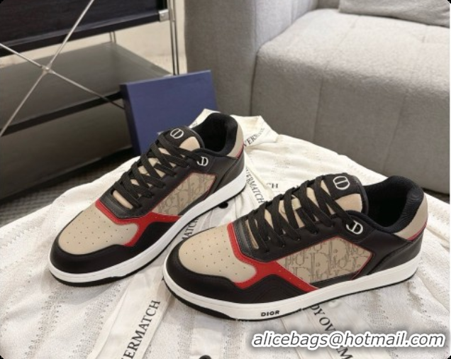 Good Quality Dior B27 Low-Top Sneakers in Suede and Dior Oblique Jacquard D091170 Beige/Black 2026