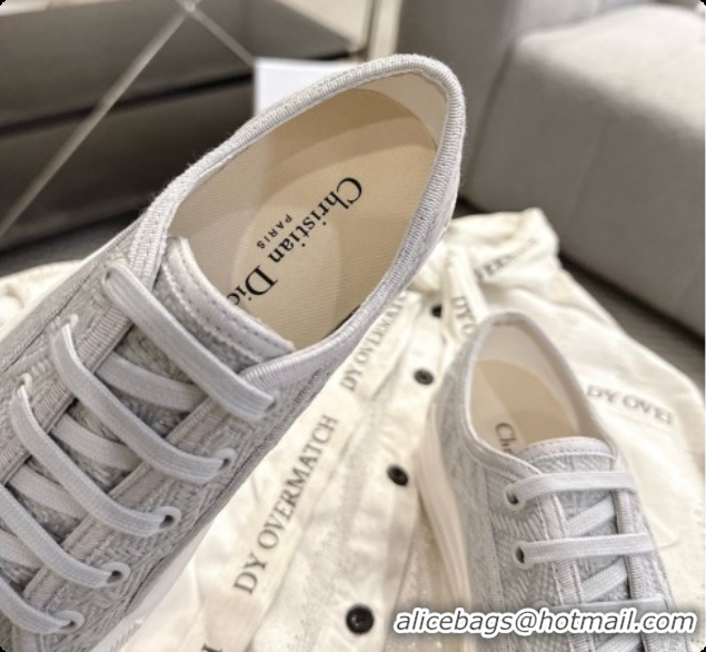 Best Price Dior Walk'n'Dior Platform Sneaker in Grey Cotton D091172 2026