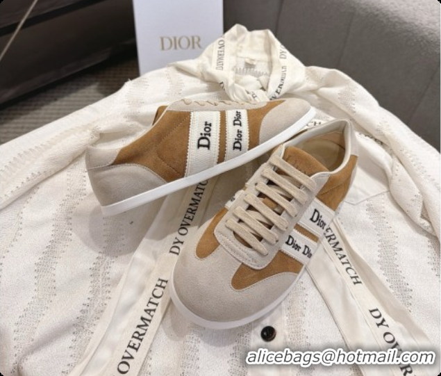 Dior Ribbon Sneaker in Suede Calfskin D091180 Brown 2026