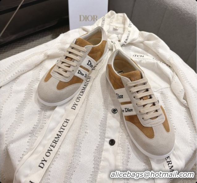 Dior Ribbon Sneaker in Suede Calfskin D091180 Brown 2026