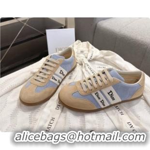 Good Product Dior Ribbon Sneaker in Suede Calfskin D091181 Blue 2026