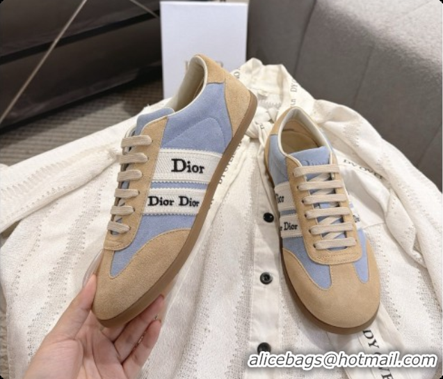 Good Product Dior Ribbon Sneaker in Suede Calfskin D091181 Blue 2026