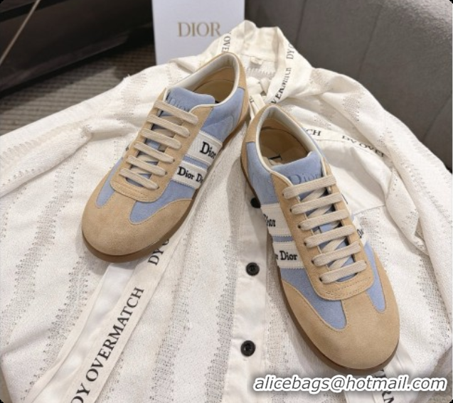 Good Product Dior Ribbon Sneaker in Suede Calfskin D091181 Blue 2026