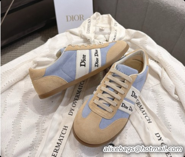 Good Product Dior Ribbon Sneaker in Suede Calfskin D091181 Blue 2026