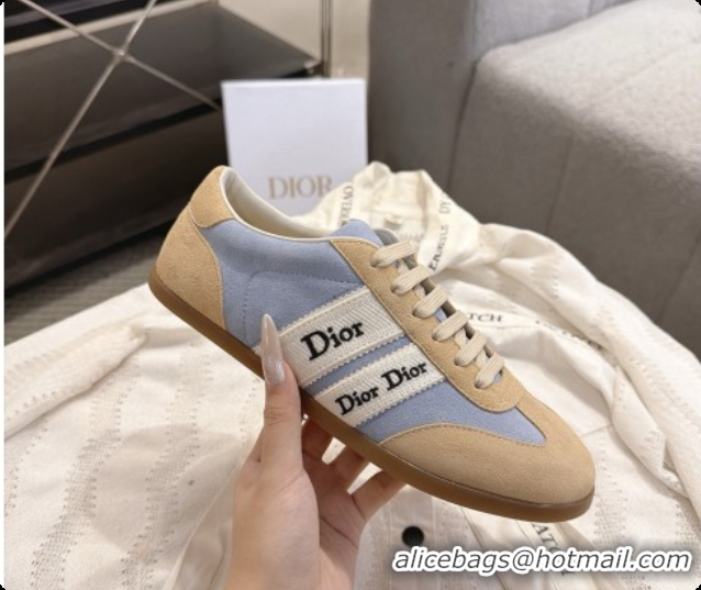 Good Product Dior Ribbon Sneaker in Suede Calfskin D091181 Blue 2026