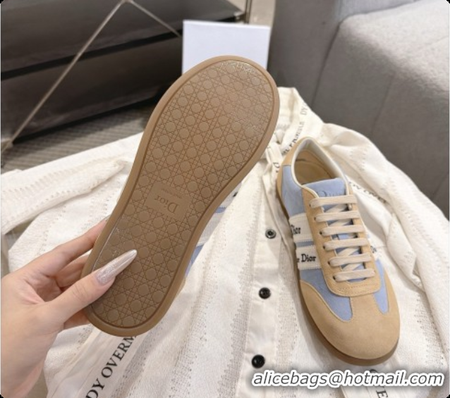 Good Product Dior Ribbon Sneaker in Suede Calfskin D091181 Blue 2026