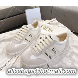 Good Product Dior Ribbon Sneaker in Suede Calfskin D091185 White 2026