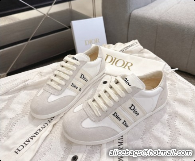 Good Product Dior Ribbon Sneaker in Suede Calfskin D091185 White 2026