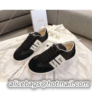 Most Popular Dior Ribbon Sneaker in Suede Calfskin D091186 Black 2026