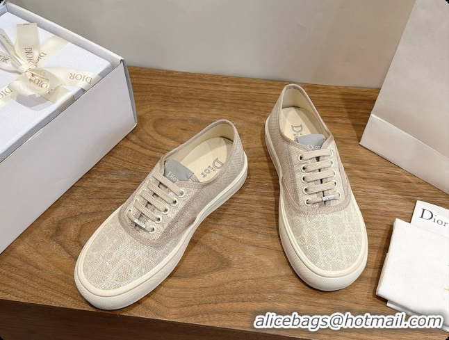 Luxury Hot Dior Saltwind Sneaker Dior Oblique Tabru Jacquard D091189 Beige 2026
