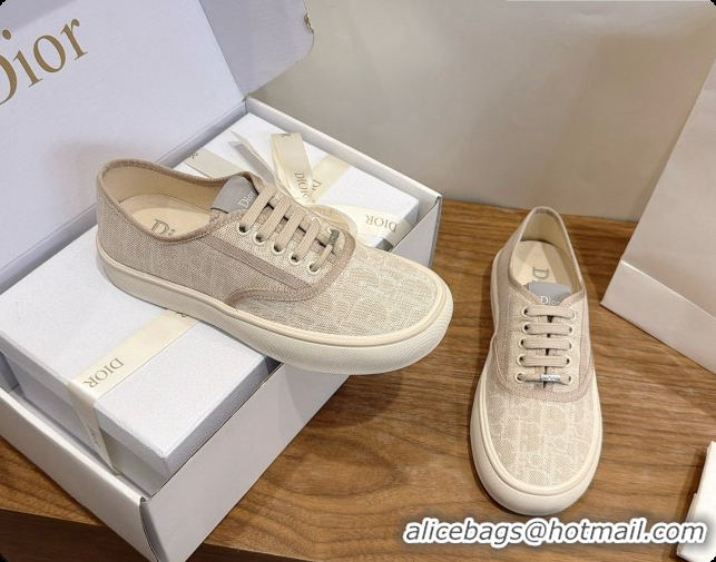 Luxury Hot Dior Saltwind Sneaker Dior Oblique Tabru Jacquard D091189 Beige 2026