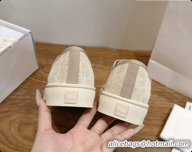Luxury Hot Dior Saltwind Sneaker Dior Oblique Tabru Jacquard D091189 Beige 2026