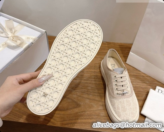 Luxury Hot Dior Saltwind Sneaker Dior Oblique Tabru Jacquard D091189 Beige 2026