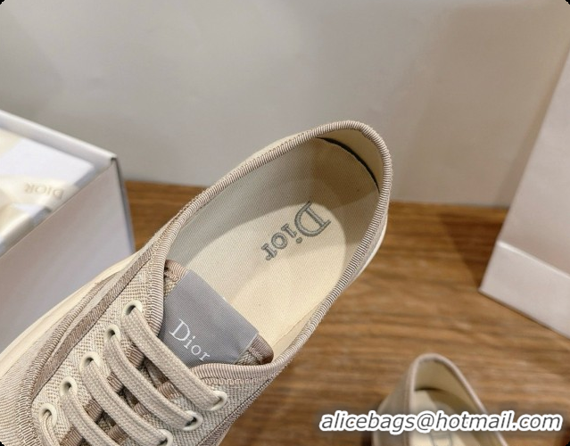 Luxury Hot Dior Saltwind Sneaker Dior Oblique Tabru Jacquard D091189 Beige 2026