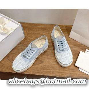 Super Quality Dior Saltwind Sneaker Dior Oblique Tabru Jacquard D091191 Light Blue 2026