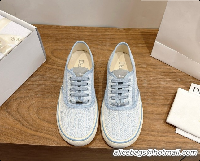 Super Quality Dior Saltwind Sneaker Dior Oblique Tabru Jacquard D091191 Light Blue 2026