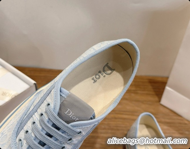 Super Quality Dior Saltwind Sneaker Dior Oblique Tabru Jacquard D091191 Light Blue 2026