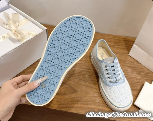 Super Quality Dior Saltwind Sneaker Dior Oblique Tabru Jacquard D091191 Light Blue 2026