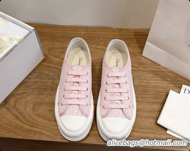 Luxury Classic Dior Walk'n'Dior Sneaker in Dior Oblique Embroidered Cotton D091193 Pink 2026