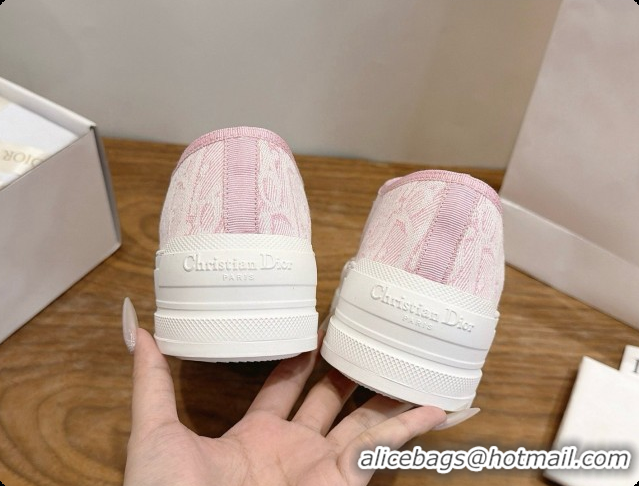 Luxury Classic Dior Walk'n'Dior Sneaker in Dior Oblique Embroidered Cotton D091193 Pink 2026