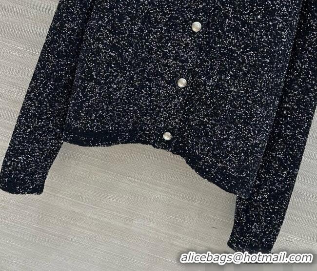 Buy Inexpensive Dior Miss Dior Sequins Knit Cardigan D090701 Black 2026