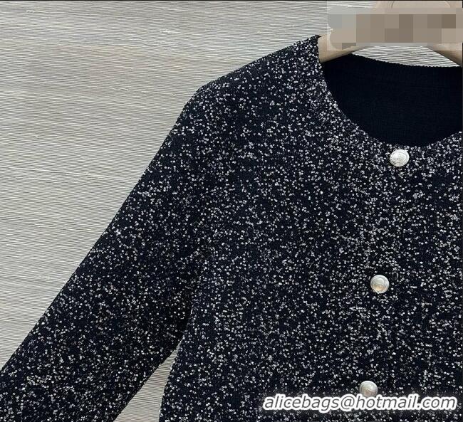 Buy Inexpensive Dior Miss Dior Sequins Knit Cardigan D090701 Black 2026