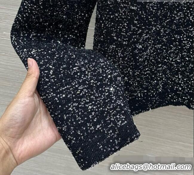 Buy Inexpensive Dior Miss Dior Sequins Knit Cardigan D090701 Black 2026