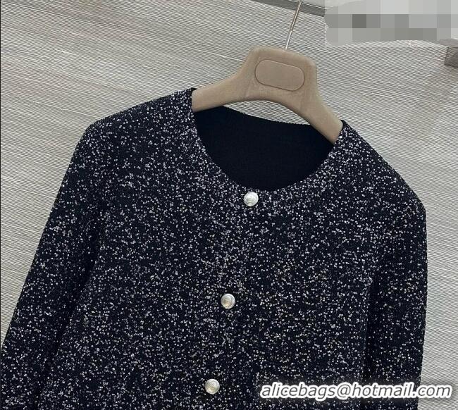 Buy Inexpensive Dior Miss Dior Sequins Knit Cardigan D090701 Black 2026