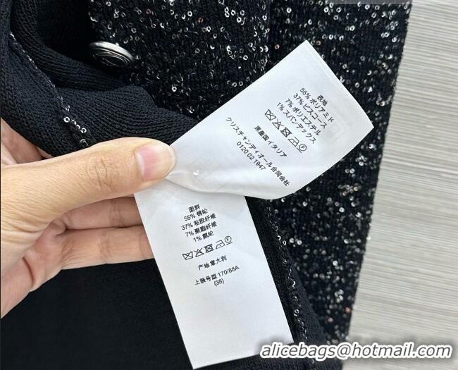 Buy Inexpensive Dior Miss Dior Sequins Knit Cardigan D090701 Black 2026