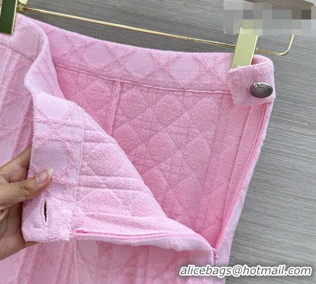 Big Discount Dior Knit Skirt D090718 Pink 2026
