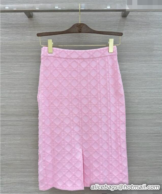 Big Discount Dior Knit Skirt D090718 Pink 2026