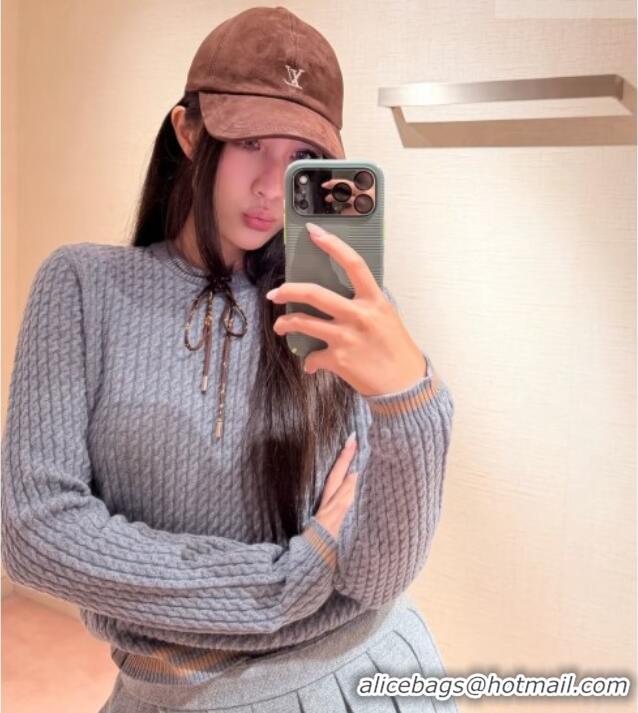 Top Grade Louis Vuitton Cashmere Sweater LV090704 Grey 2026